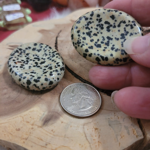 Dalmation Jasper Worry Stone - Random pull