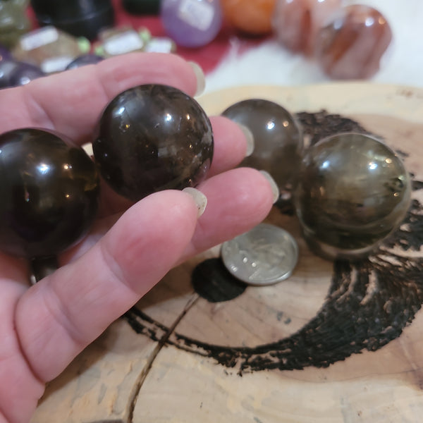 Spheres - Smokey Quartz Sphere 20mm Random Pull