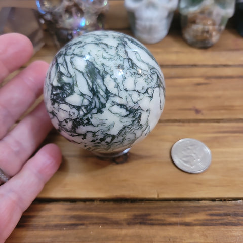 Spheres - Moss Agate Sphere 60mm MA1