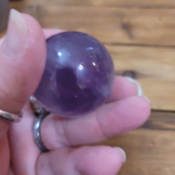 Spheres - Purple & White Flourite Sphere 40mm FS3