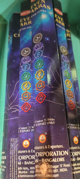 Incense - Hem Seven Chakras Incense - 20 stick pac