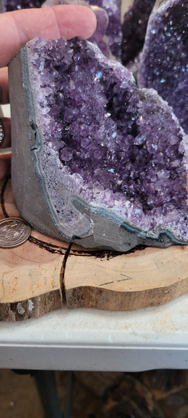 Amethyst Geode Cut Base AU10