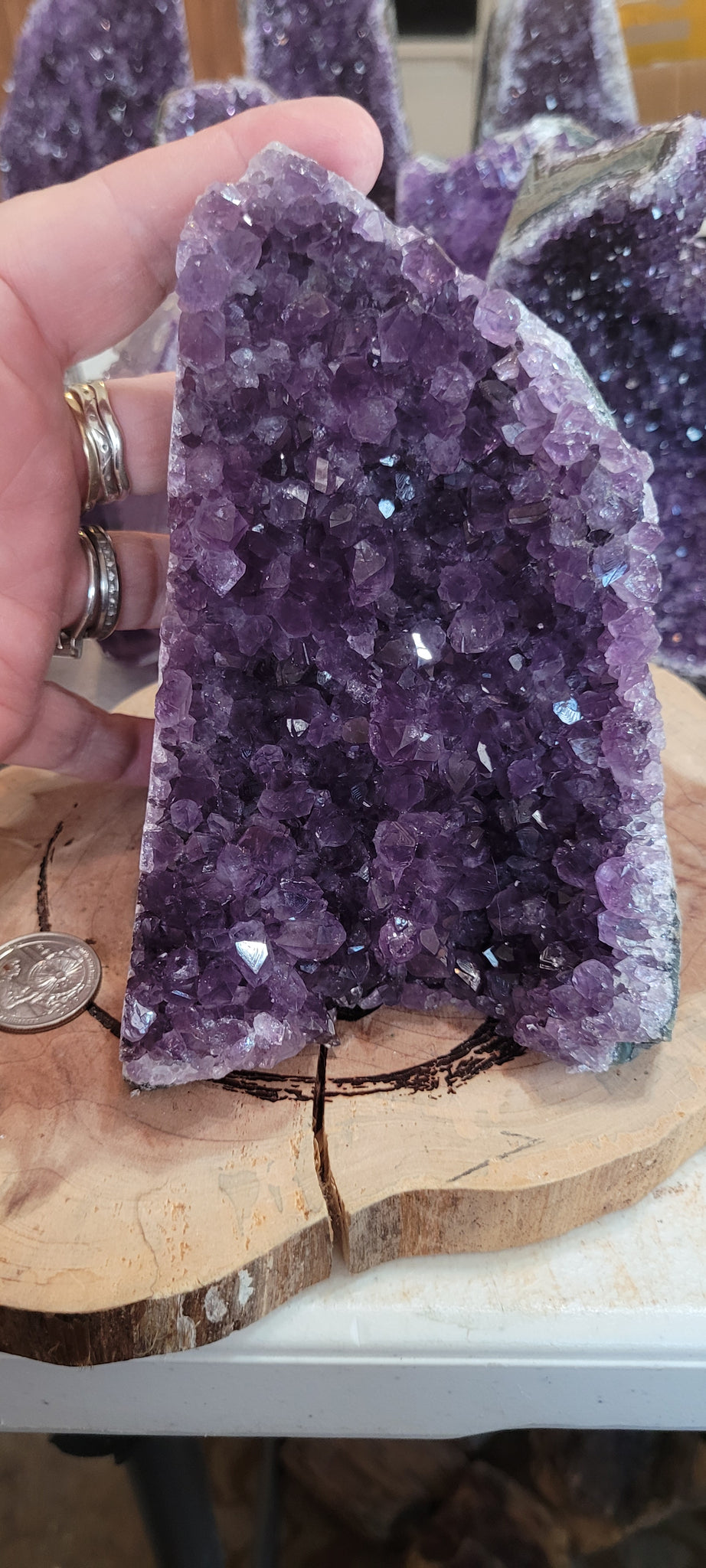 Amethyst Geode Cut Base AU1