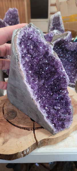 Amethyst Geode Cut Base AU9