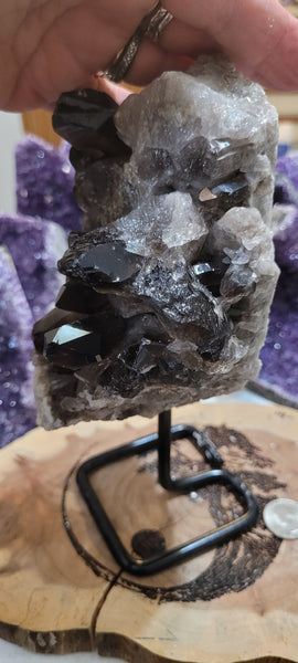 Smokey Quartz Cluster on Pin SQ1