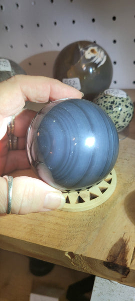 Spheres - Rainbow Obsidian Sphere 70mm RS1