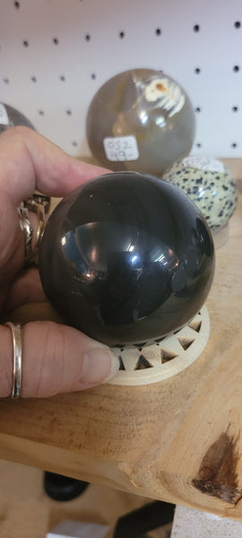 Spheres - Rainbow Obsidian Sphere 70mm RS1