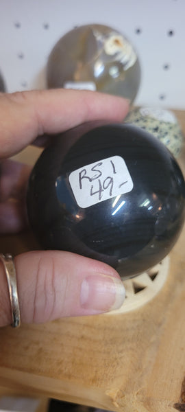 Spheres - Rainbow Obsidian Sphere 70mm RS1