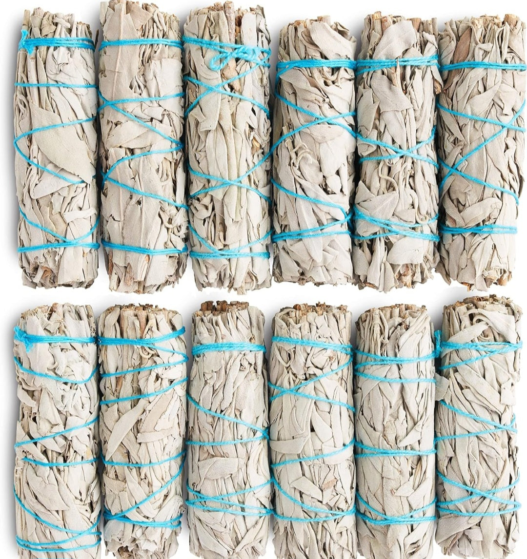 Smudges - California White Sage Stick 4 in L | GG2 Treasures Rock Shop