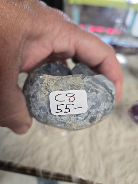 Celestite Cluster Geode C8