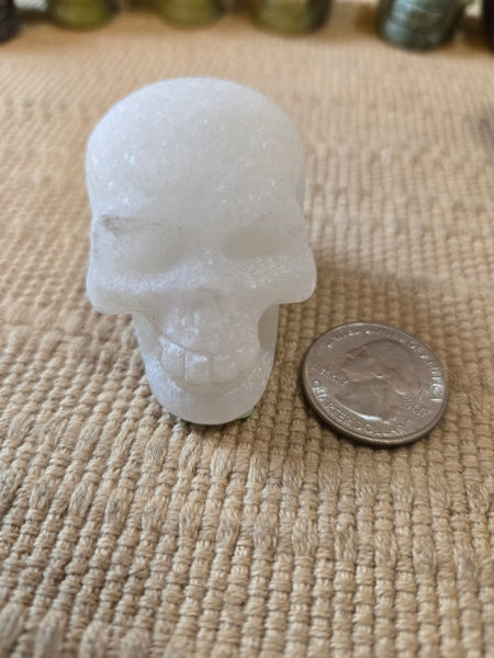 Skulls - White Calcite Skull 40mm SK5