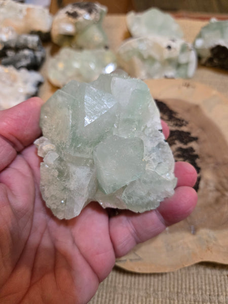 Green Apophyllite Crystal AC6 Rare