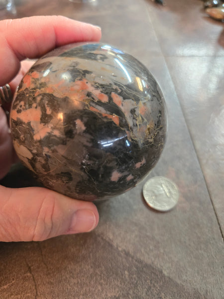 Spheres - Rhodonite Sphere RH2 80mm