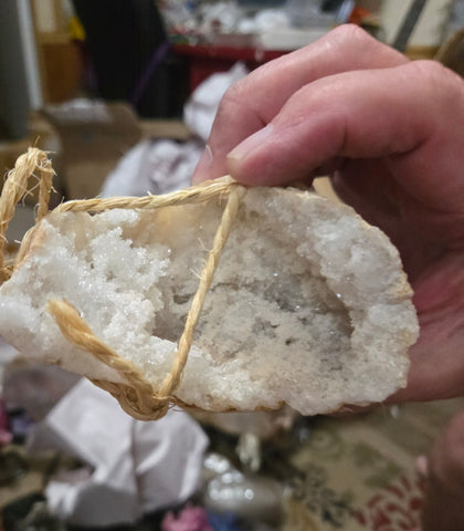 Quartz Crystals in Half Geode - Random Pull