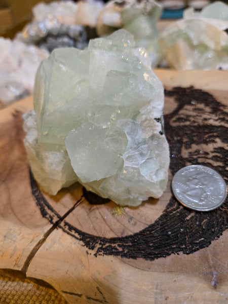 Green Apophyllite Crystal AC6 Rare