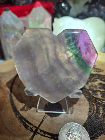 Hearts- Rainbow Flourite Heart FH1