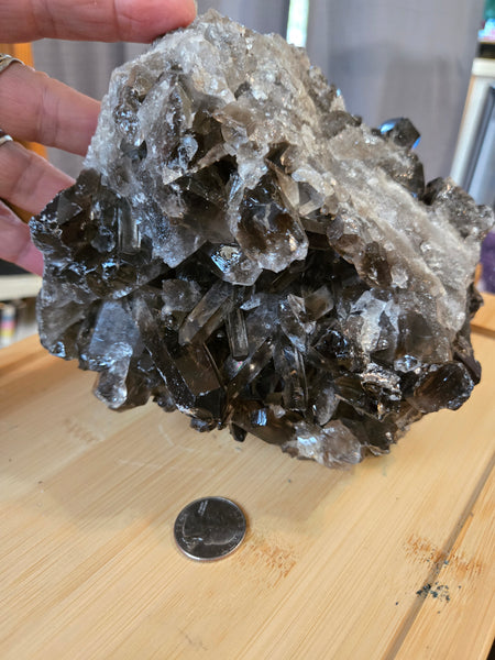 Double Sided Smokey Crystal Cluster XL