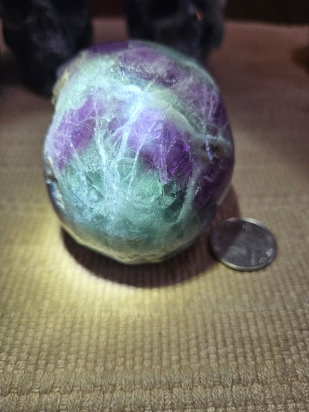 Skulls - Rainbow Flourite Skull 85mm LSK4