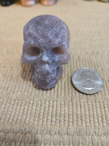 Skulls - Lepidolite Skull 40mm SK34