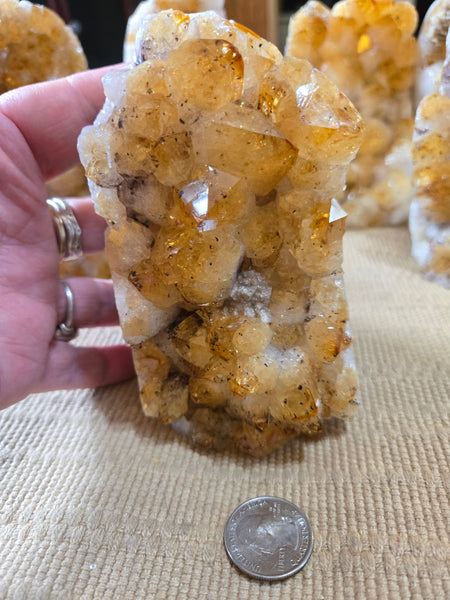 Citrine Cluster Cut Base CB6