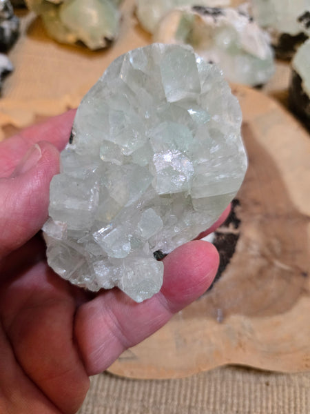 Green Apophyllite Crystal AC4 Rare