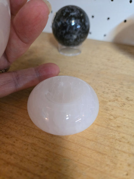 Mangano Calcite Egg with Matching Stand