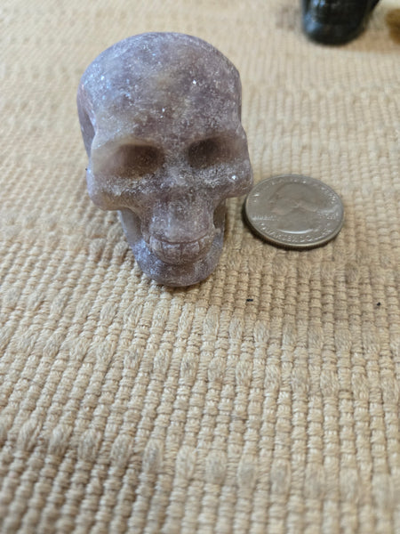 Skulls - Lepidolite Skull 40mm SK31