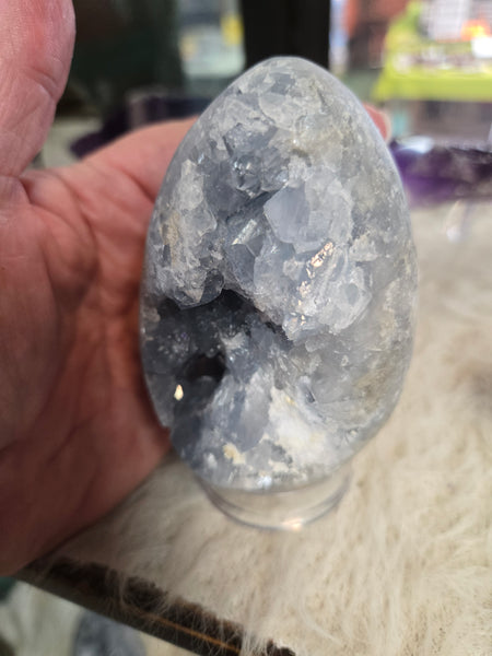 Celestite Cluster Geode C7