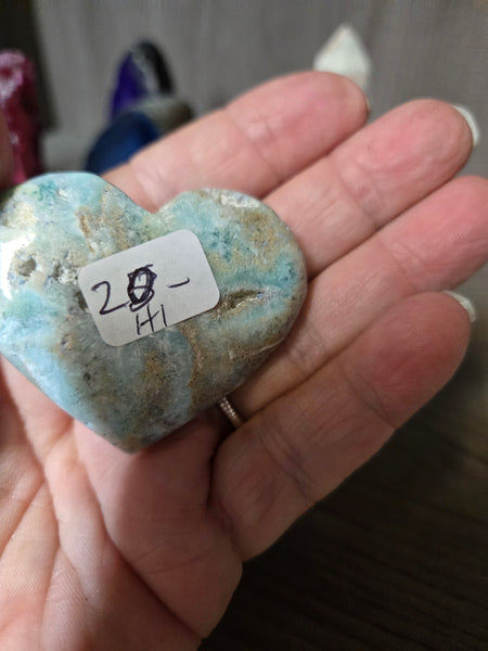 Carribean Calcite Heart H1