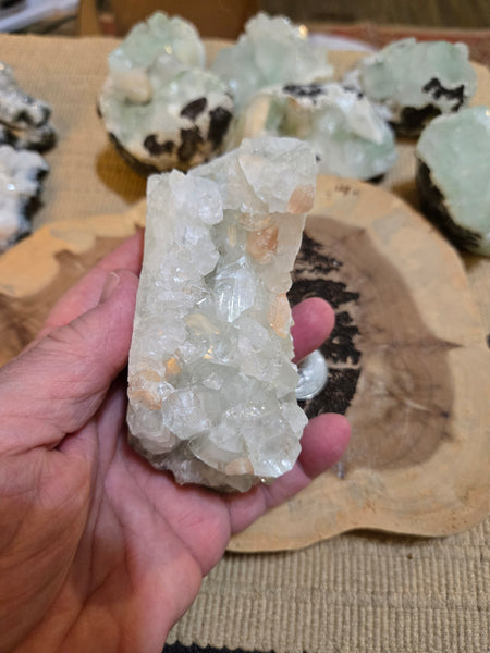 Apophyllite Crystal with Stilbite AC8