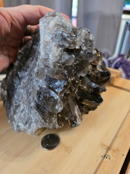 Double Sided Smokey Crystal Cluster XL