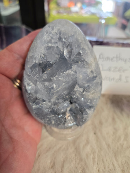Celestite Cluster Geode C4