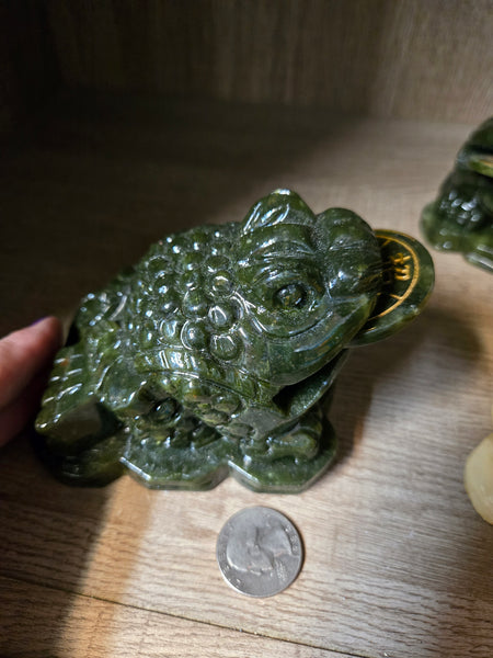 Green Jade Money Frog MF1