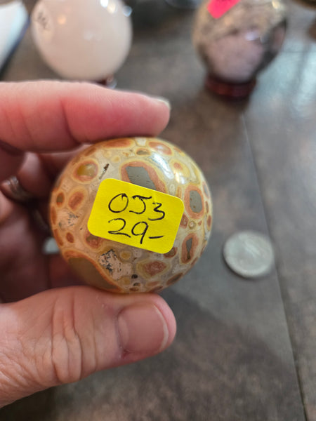Spheres - Ocean Jasper Sphere OJ3 30mm