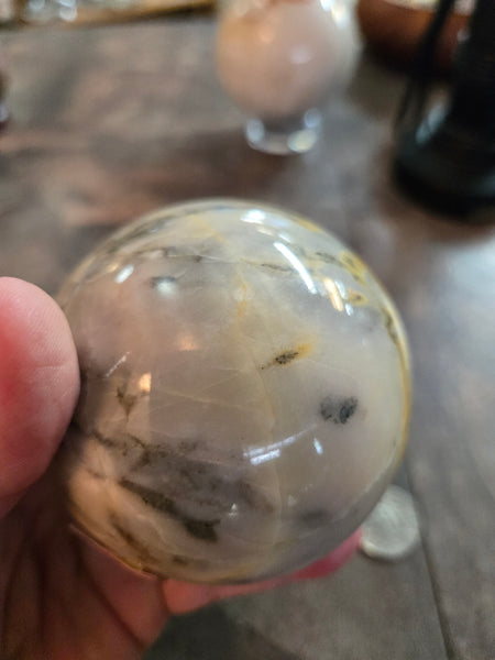 Spheres - Dendritic Agate Sphere DDA1 80mm