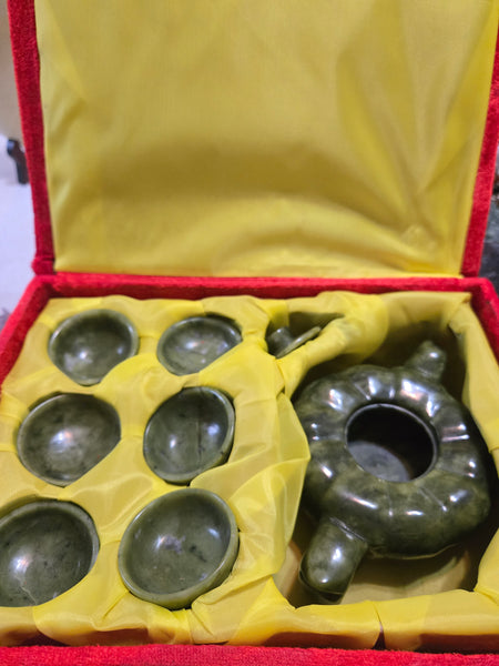 Carvings - JADE Tea Set with 6 cups JT1