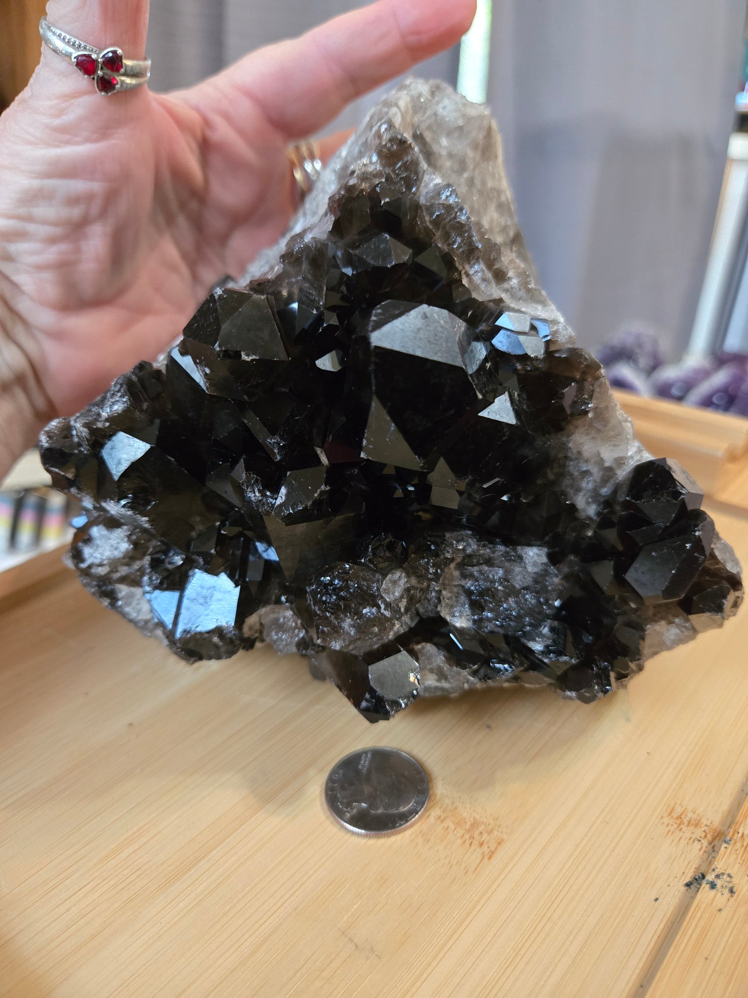 Double Sided Smokey Crystal Cluster XL