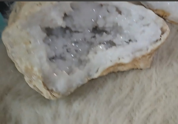 Quartz Crystals in Half Geode - Random Pull