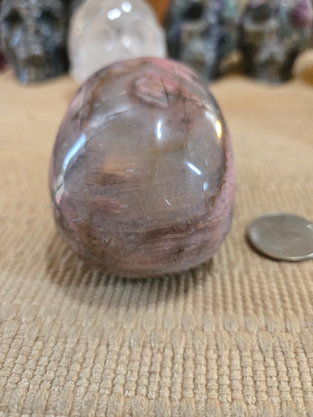 Skulls - Rhodonite Skull 80mm LSK7