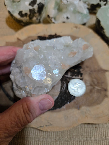 Apophyllite Crystal with Stilbite AC8