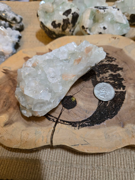 Apophyllite Crystal with Stilbite AC8
