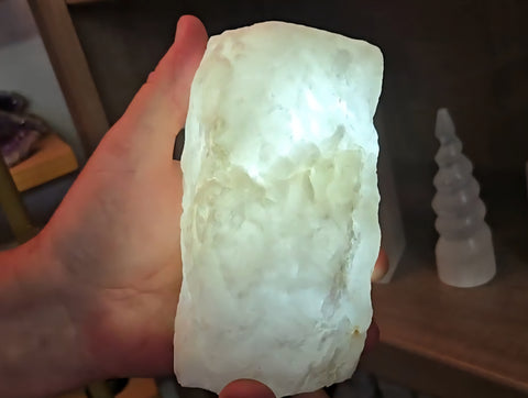 Quartz Lamp with Cord & LED Light- Random Pull - * Limited Quantities *