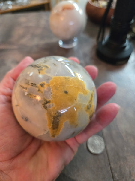Spheres - Dendritic Agate Sphere DDA1 80mm