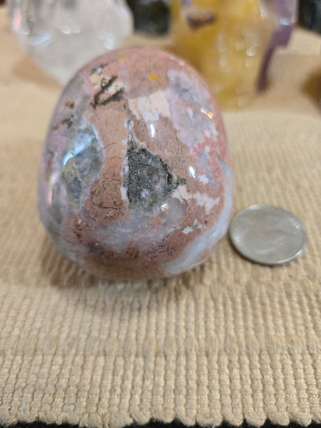 Skulls - Rhodonite Skull 80mm LSK8