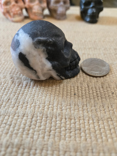 Skulls- Zebra Jasper Skull 40mm SK22