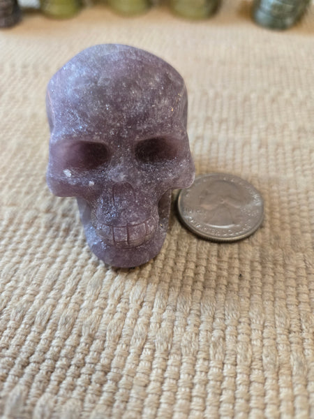 Skulls - Lepidolite Skull 40mm SK20