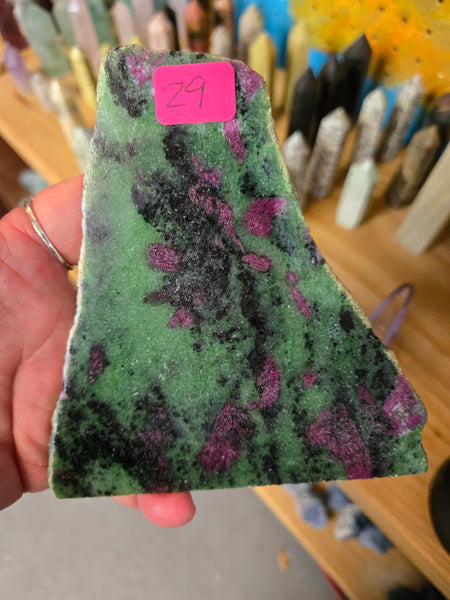Slabs - Ruby Zoisite Slab Z1