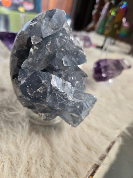 Celestite Cluster Geode C2