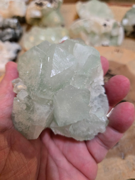 Green Apophyllite Crystal AC6 Rare