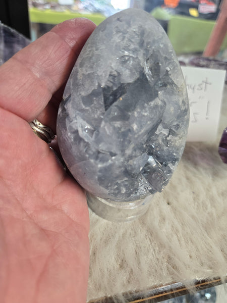 Celestite Cluster Geode C4